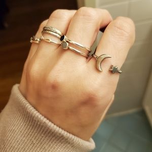 Moon & Star Islamic ring